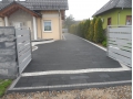 Podjazd wykonany przez nas. Płyta Matera grafit Drewbet